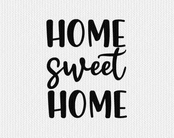 home sweet home svg, home dxf file, silhouette cameo, svg files for cricut, cricut download, clip art, commercial use, digital download