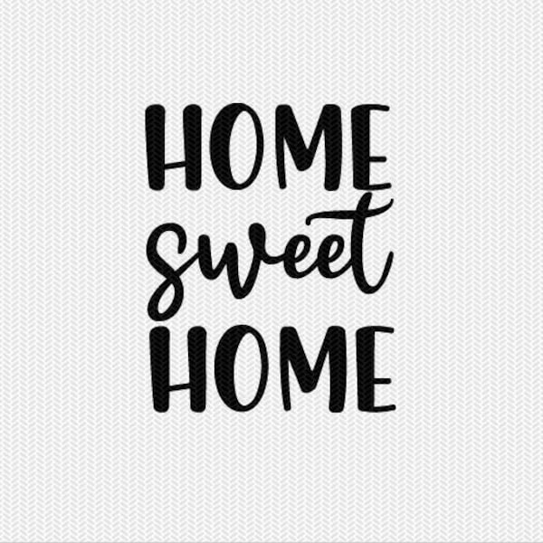 home sweet home svg, home dxf file, silhouette cameo, svg files for cricut, cricut download, clip art, commercial use, digital download