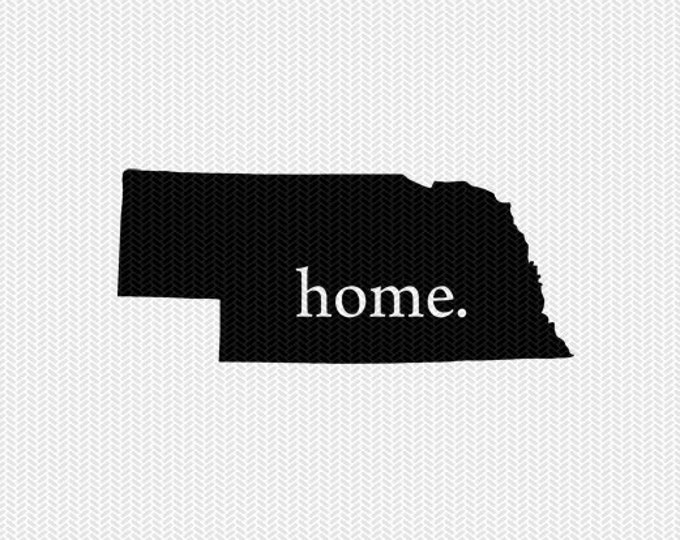 Download Nebraska Home Svg Dxf File Stencil Instant Download Silhouette Cameo Cricut Downloads Clip Art Home State Svg Dxf File