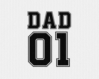 dad 01 svg dxf file  silhouette cameo cricut clip art commercial use, digital download