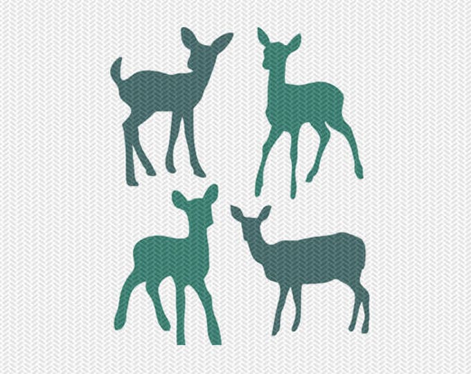 Download Baby Deer Svg Dxf File Instant Download Silhouette Cameo Cricut Clip Art Commercial Use