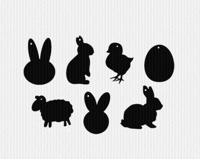 Download Easter Tags Gift Tags Svg Dxf Jpeg Png File Stencil Monogram Frame Silhouette Cameo Cricut Clip Art Commercial Use