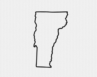 Vermont outline | Etsy
