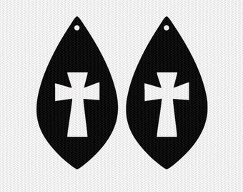 Download Cross Earring Svg Etsy