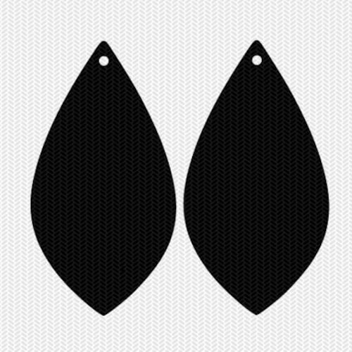 Feather Earring Svg Earring Template Svg Files for Cricut - Etsy