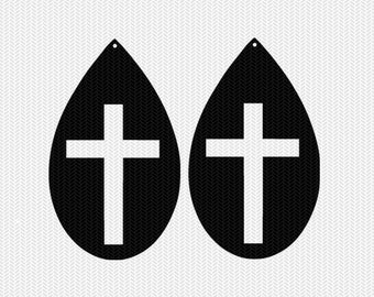 Download Cross Earring Svg Etsy