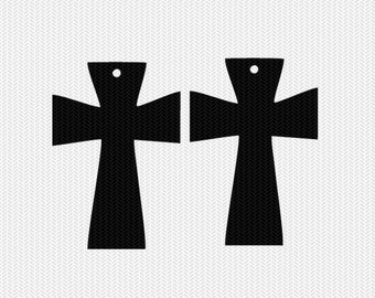 Download Cross Earring Svg Etsy