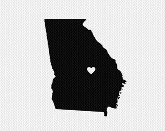 Download Clip Art Dxf Vector Ga I Love Georgia Eps Svg File Printable Svg Clipart Png Cut File Heart Sign Art Collectibles