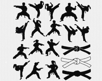 taekwondo svg, martial arts svg, karate svg, taekwondo dxf, martial arts dxf, svg files for cricut, commercial use, digital download