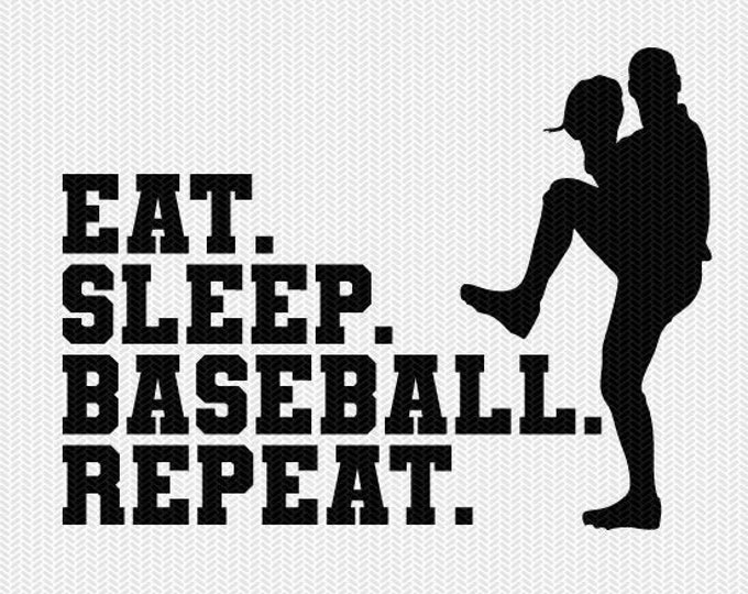 Free Free Eat Sleep Baseball Repeat Svg 371 SVG PNG EPS DXF File