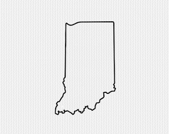 Download Indiana outline | Etsy