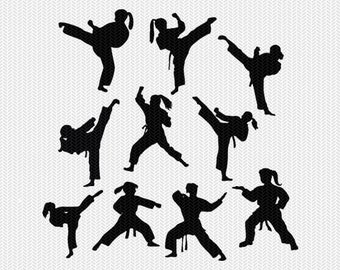 taekwondo girl svg, martial arts svg, karate svg, taekwondo svg, taekwondo cut file, svg files for cricut, commercial use, digital download