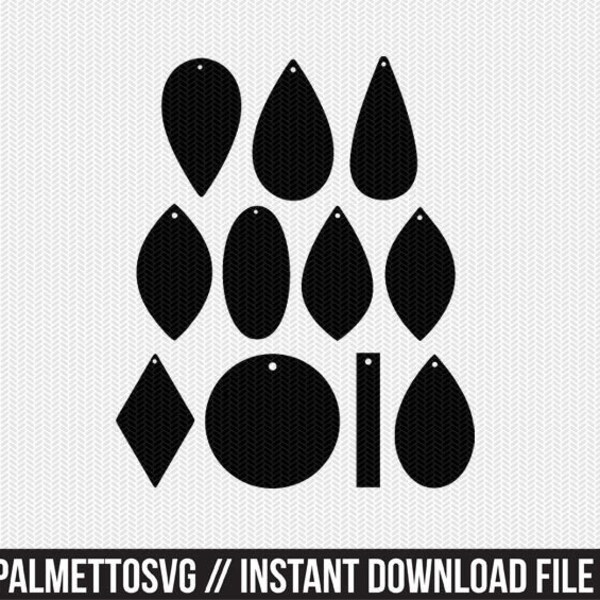 Cricut Earring Templates Etsy