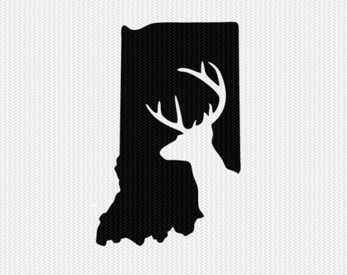 Download Indiana Deer Hunting Svg Dxf File Stencil Instant Download Silhouette Cameo Cricut Downloads Clip Art Deer Hunting State Svg Dxf File