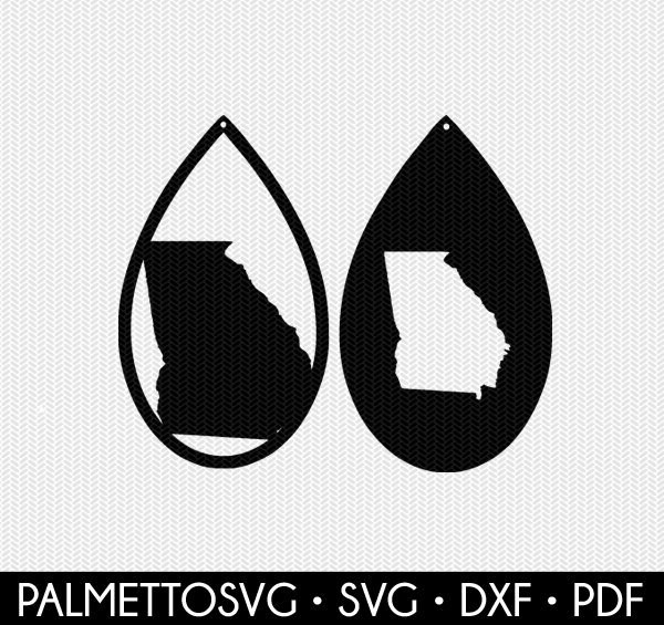 Download georgia earring template earring svg gift tags cricut ...