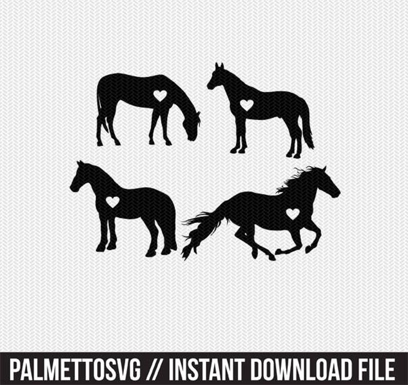 Download Horses heart svg dxf jpeg png file instant download ...