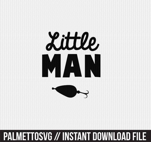 Little Man Fishing Lure Svg Dxf File Instant Download Silhouette Cameo Cricut Clip Art Commercial Use