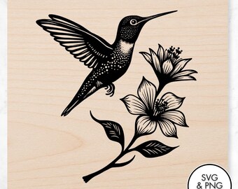 Archivos PNG y SVG de colibríes, archivos para grabado láser, quemado láser, listos para láser, archivo de corte láser, PNG para quemado láser, Glowforge, Cricut