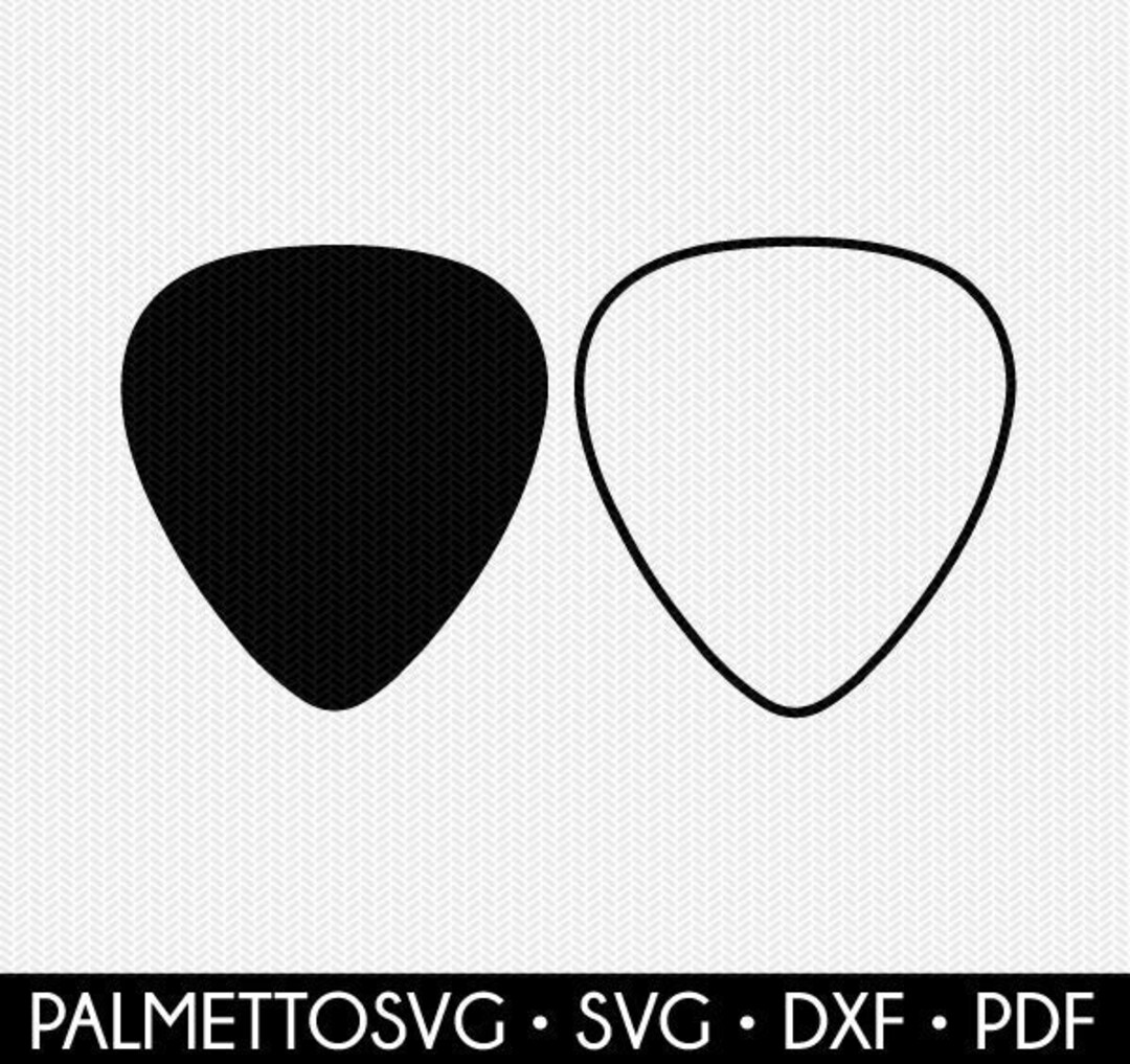 Guitar Pick Svg, Pick Svg, Pick Outline Svg, Guitar Pick Dxf, Pick Cut