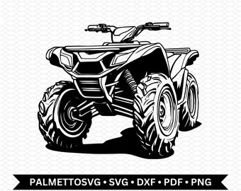 4 wheeler svg, 4 wheeler dxf file, 4 wheeler cut file, 4 wheeler png, svg file for cricut, cricut download, commercial use, digital download