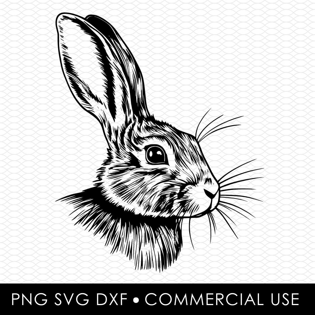 Ink Rabbit Svg Rabbit Svg Png, Rabbit Svg, Rabbit Png, Sublimation Designs, Png ...