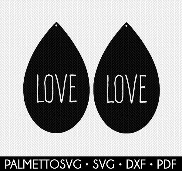Download love valentines earring template earring svg gift tags ...