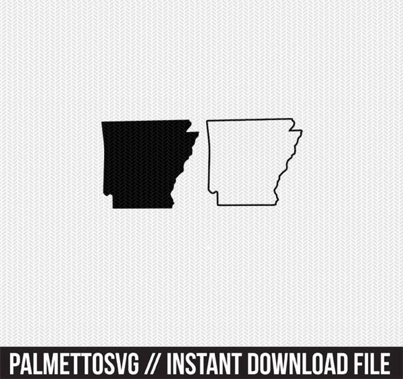 Download Stencils Templates Craft Supplies Tools Arkansas State Outline Svg Dxf File Stencil Monogram Frame Silhouette Cameo Cricut Clip Art Commercial Use