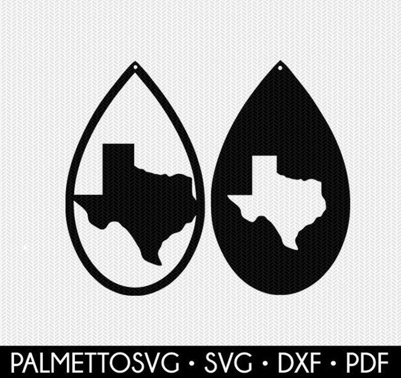 Download Texas earring template earring svg gift tags cricut ...