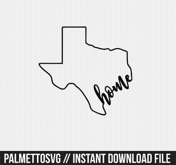 Download Texas Home Svg Dxf File Instant Download Stencil Silhouette Etsy