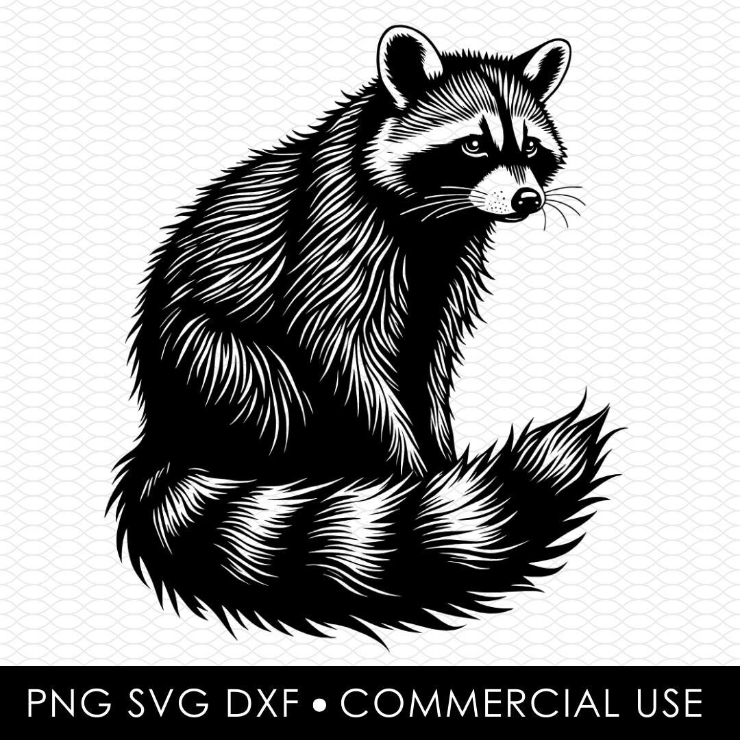Rascal Svg Raccoon Svg Dxf Png, Laser Cut File, Sublimation Design, Svg Cut File ...