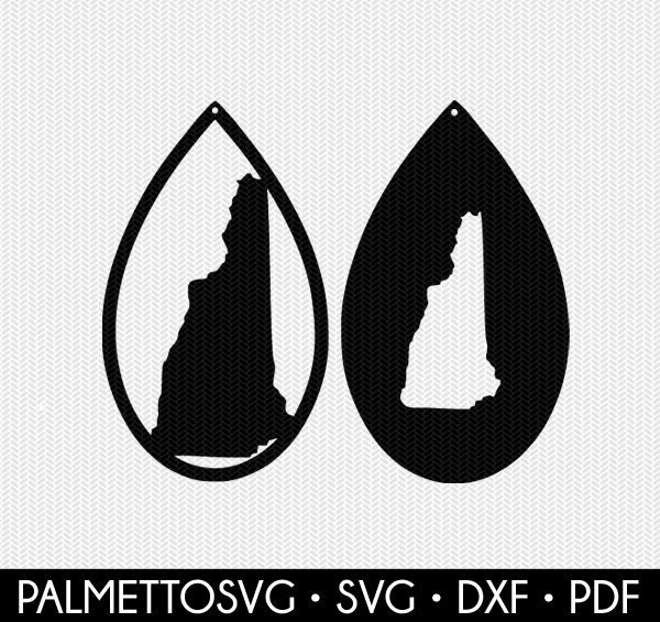 Download new hampshire earring template earring svg gift tags ...