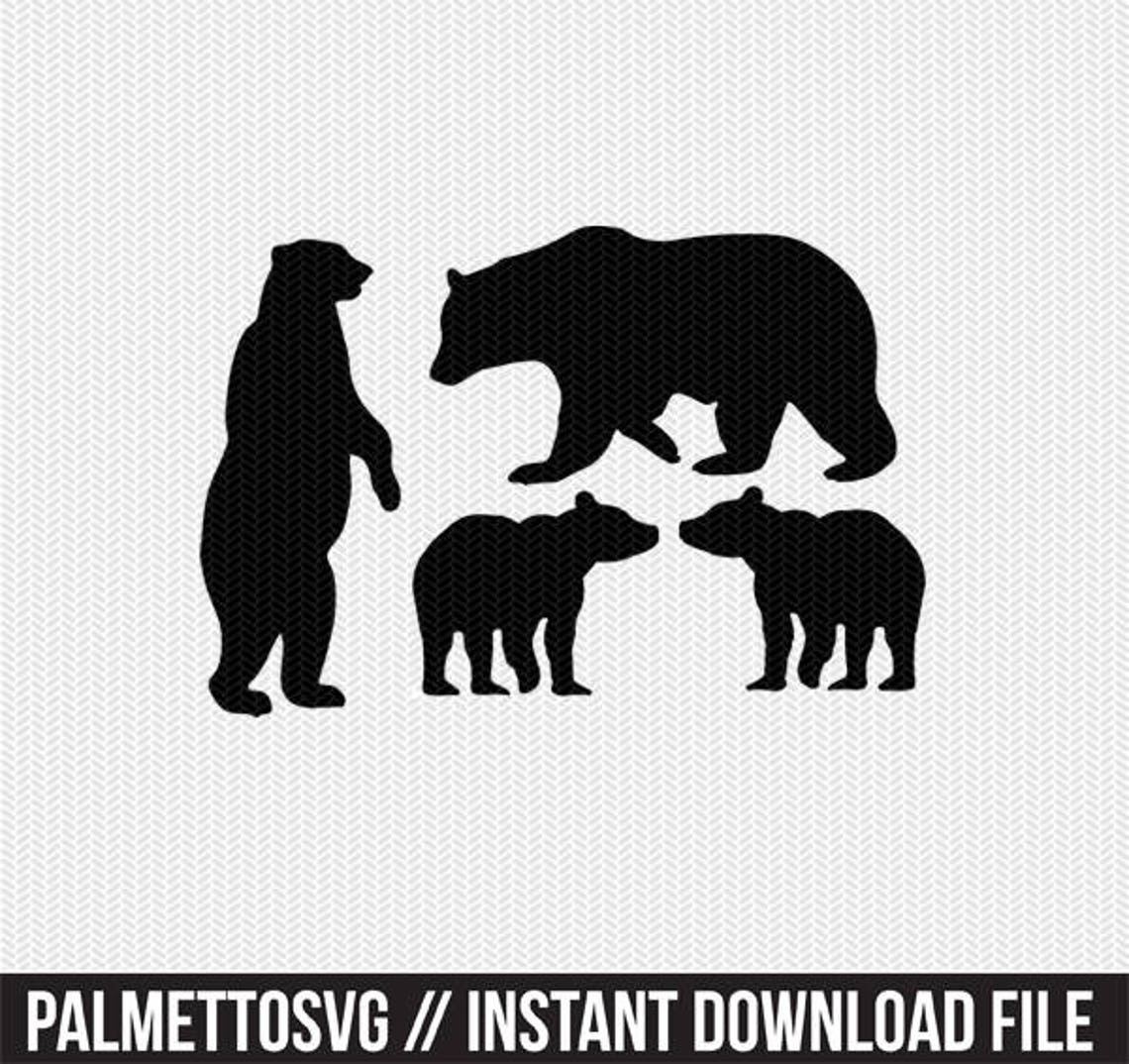 Bären svg Bär svg Bär dxf Bär Cut Datei Bär Clip Art Dxf - Etsy.de