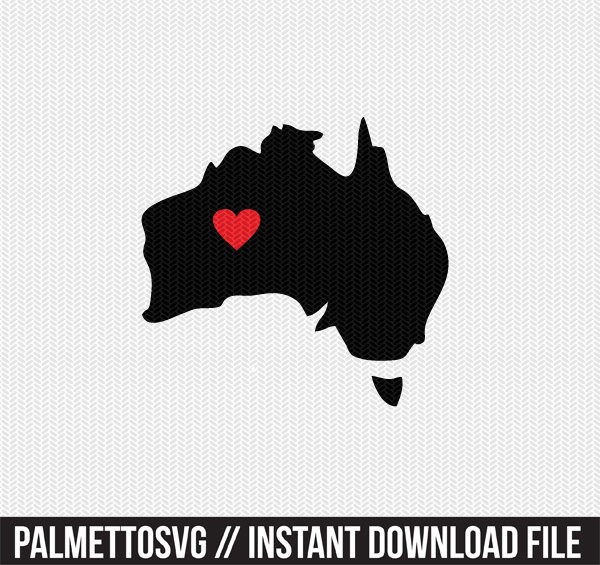 Download australia heart svg dxf file stencil monogram frame ...