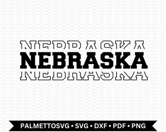 nebraska svg, nebraska dxf file, nebraska cut file, state svg, silhouette cameo, cricut downloads, svg files, commercial use