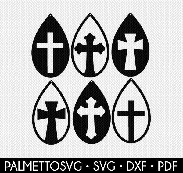 Download cross earring template set earring svg gift tags cricut ...
