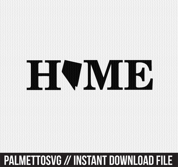 Download Nevada Home Svg Dxf File Stencil Monogram Frame Silhouette Cameo Cricut Download Clip Art Commercial Use
