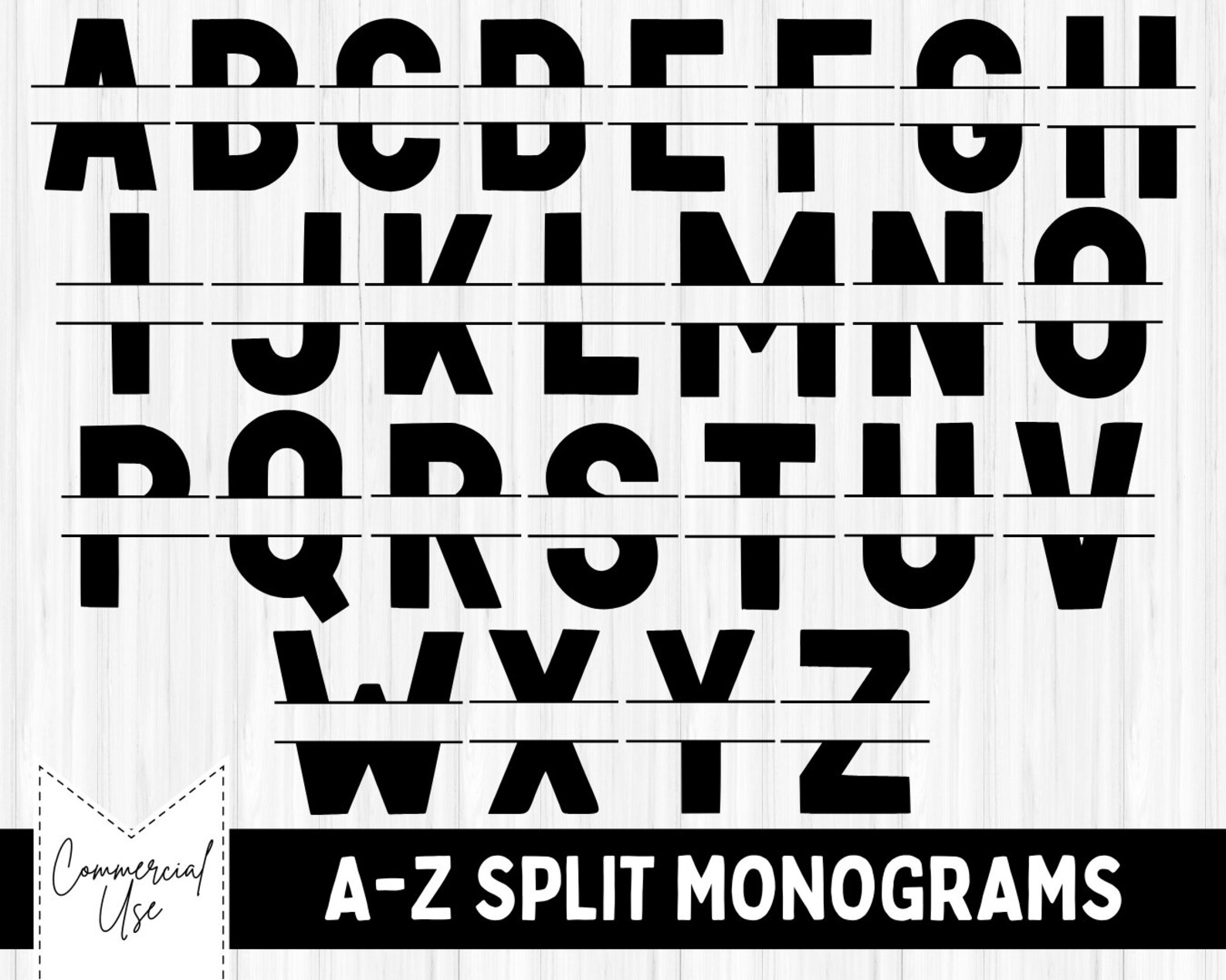 Splitcamera Monogram Split Monogram Svg Monogram Frame Svg Monogram Cut File - Etsy