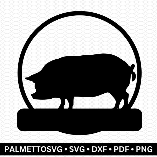 welcome svg, pig svg, pig dxf, welcome dxf, welcome sign svg, porch sign svg, svg files for cricut, commercial use, digital download