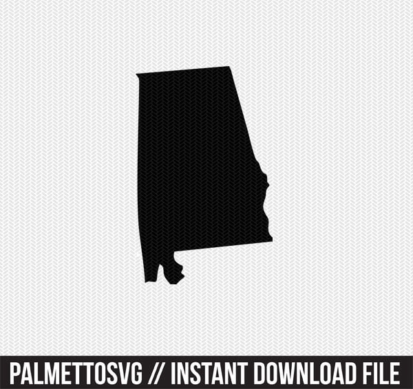 Download alabama svg dxf cut file stenciL silhouette cameo cricut ...