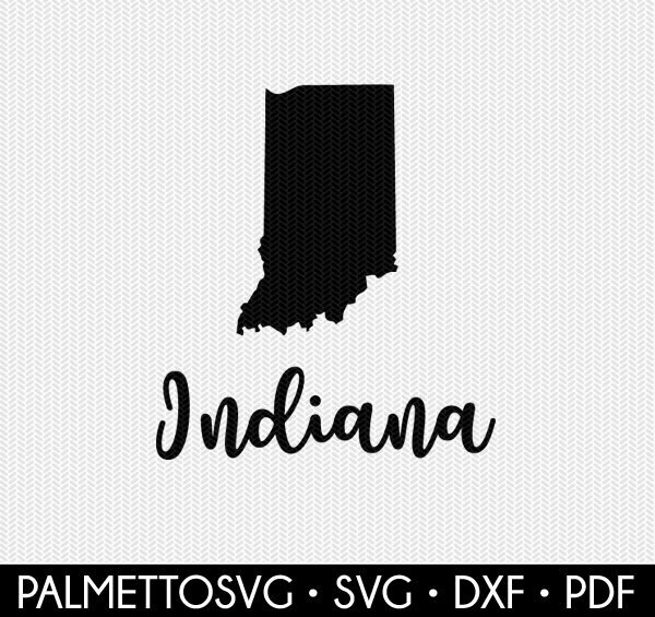 Download Indiana Decal Silhouette Svg Dxf File Instant Download Silhouette Cameo Cricut Downloads Clip Art Commercial Use