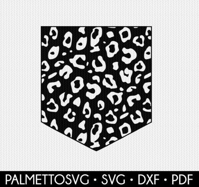 Download Cheetah print pattern pocket set svg dxf file instant ...