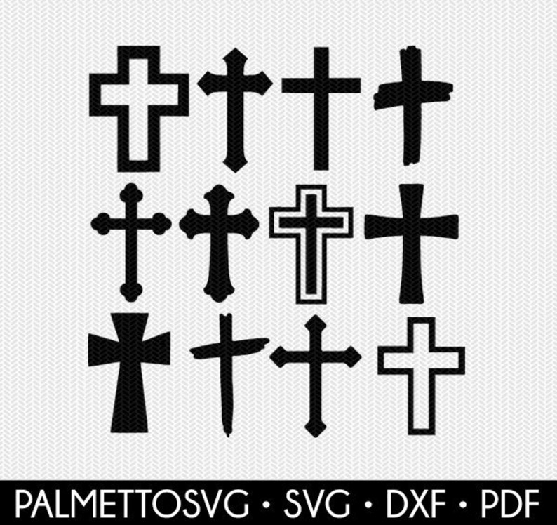 Download Cross bundle svg dxf file instant download stencil ...