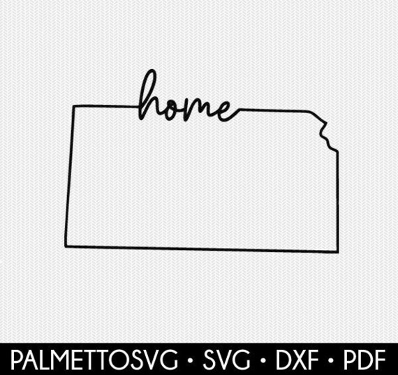 Kansas Svg Kansas Home Svg Kansas Dxf File Kansas Clip Art Etsy UK