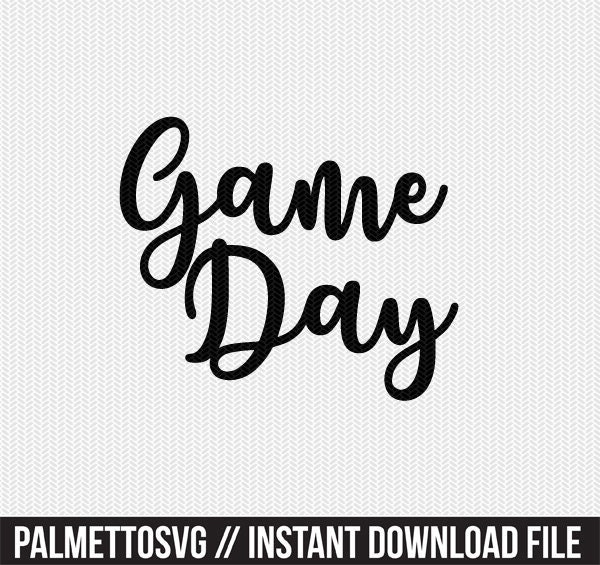 Download game day svg dxf file instant download silhouette cameo ...