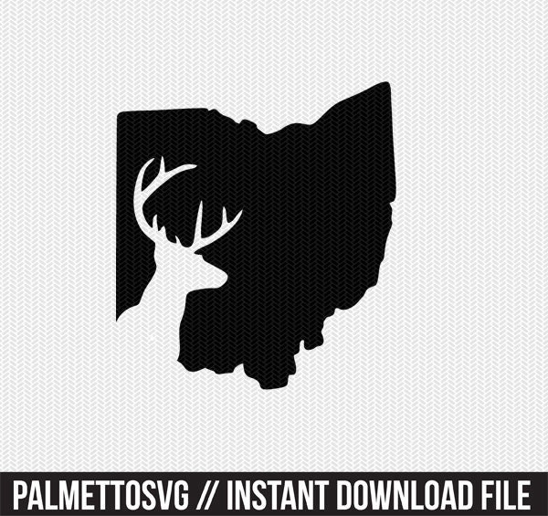 Download Ohio Deer Hunting Svg Dxf File Stencil Instant Download Etsy
