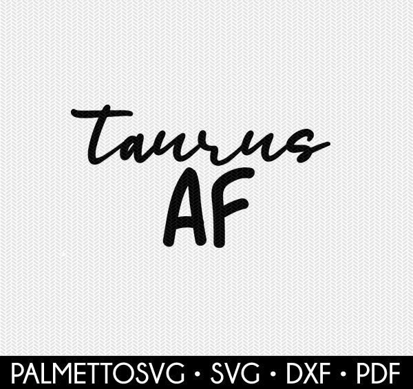 Taurus SVG PNG DXF Zodiac Bull Instant Digital Download Silhouette 