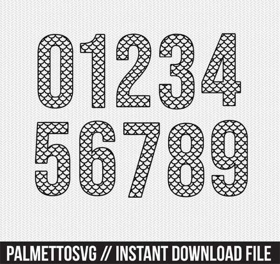 Download Free Mermaid Numbers Numbers 0 9 Svg Dxf File Instant Download Etsy SVG Cut Files