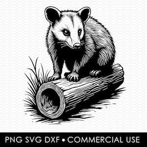 possum svg dxf png, laser cut file, sublimation design, svg cut file, laser burn file, sublimation png, laser engraving, cricut download