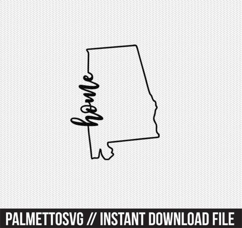 Download Alabama home svg dxf file instant download stencil ...