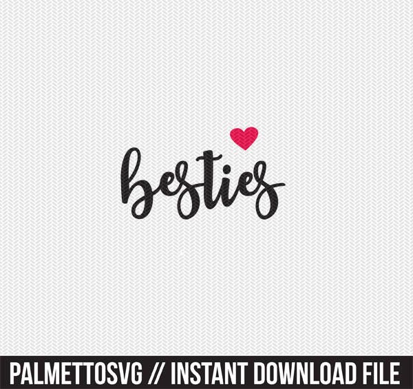 Download besties svg dxf file instant download stencil silhouette ...